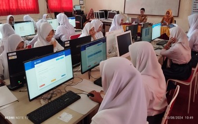 Pelaksanaan ANBK 2024 di SMKN 6 Kota Bengkulu