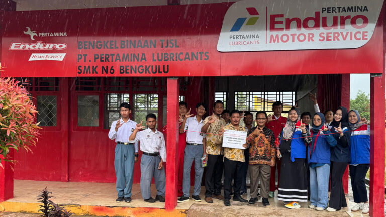 Peresmian Bengkel Enduro Home Service: Pertamina Lubricants Perkuat Pendidikan Vokasi di Kota Bengkulu