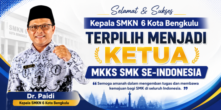 Kepala SMKN 6 Kota Bengkulu Terpilih Jadi Ketua MKKS SMK Indonesia