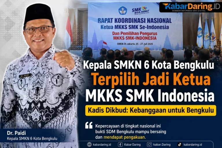 Kepala SMKN 6 Kota Bengkulu Terpilih Jadi Ketua MKKS SMK Indonesia